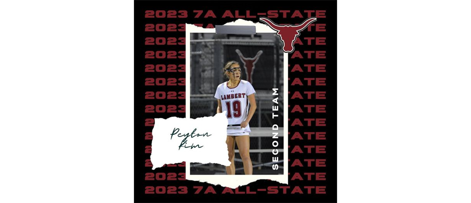 Congratulations Peyton for making Second Team All State!
